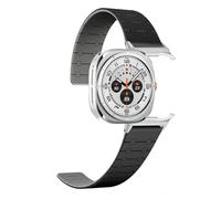 GANYUU Nessun cinturino in silicone Galaxy per Samsung Galaxy Watch Ultra Bracciale sportivo magnetico da 47 mm per cinturino Galaxy Watch 7Ultra(BHS)