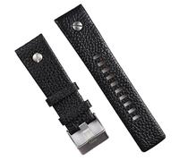 GANYUU Nuovo 22 24 26 28mm Rivetto Lychee Texture Cinturino In Vera Pelle Per DIESEL Nero Marrone Cinturino Da Polso Bracciale Pin Fibbia, 22mm, Agata