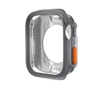 GANYUU Passa alla custodia Ultra per Apple Watch Case 45mm 44mm 41mm 40 mm TPU Cover per IWatch Series 9 8 7 6 SE 5 4 Upgrade Ultra 2 1 49mm Case di orologio(Grey,41mm)