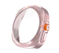 GANYUU Passa alla custodia Ultra per Samsung Galaxy Watch 7 6 40mm 44mm Passa alla protezione per schermo in vetro temperato Galaxy Watch Ultra 47mm(Rose Gold,Watch 6 44mm)
