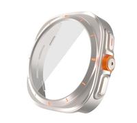 GANYUU Passa alla custodia Ultra per Samsung Galaxy Watch 7 6 40mm 44mm Passa alla protezione per schermo in vetro temperato Galaxy Watch Ultra 47mm(Starlight,Watch 6 44mm)