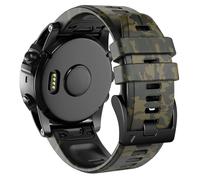GANYUU Per cinturini Garmin Fenix 6, cinturini morbidi da 22 mm di ricambio per Fenix 5/Fenix 6 Pro/Fenix 5 Plus/Quatix 6/Approach S62(Camouflage Green)