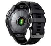GANYUU Per cinturino Fenix 8X 26mm Fenix 6X Fenix 5X Quickfit cinturino per orologio Fenix 5X Plus cinturino in silicone Fenix 7X pro Fenix 3 cinturino per smartwatch (blu + bianco)(Black)
