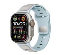 GANYUU Per cinturino per cinturini Apple Watch Ultra1/2 42/44/45/49mm, 38/40/41MM(Light blue coffee,38/40/41mm)