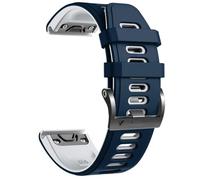 GANYUU Per Fenix 7 Cinturino per Fenix 6/Fenix 5/Fenix 5 Plus/Fenix 7/Forerunner 935/Forerunner 945/Approach S60/Quatix 5 Cinturini(Dark blue-white)