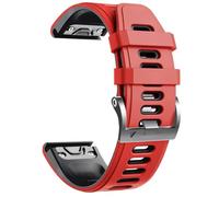 GANYUU Per Fenix 7 Cinturino per Fenix 6/Fenix 5/Fenix 5 Plus/Fenix 7/Forerunner 935/Forerunner 945/Approach S60/Quatix 5 Cinturini(Red-black)