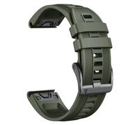 GANYUU Per Fenix 8 Band 22mm Larghezza cinturino in morbido silicone per Fenix 5 Plus/Fenix 6/Fenix 6 Pro/Fenix 7/exip/Forerunner 935/945/Approach S60/Quatix 5 Cinturini(Amey green)