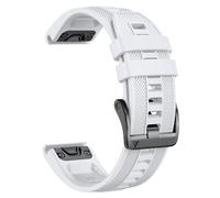 GANYUU Per Fenix 8 Band 22mm Larghezza cinturino in morbido silicone per Fenix 5 Plus/Fenix 6/Fenix 6 Pro/Fenix 7/exip/Forerunner 935/945/Approach S60/Quatix 5 Cinturini(White)