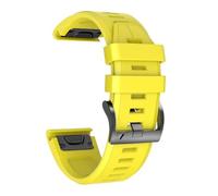 GANYUU Per Fenix 8 cinturino di ricambio cinturino in silicone per Fenix 5/Fenix 6/Fenix 6 Pro/Fenix 7/Forerunner 935/945/Approach S60/Quatix 5/epix Smartwatch(Yellow)