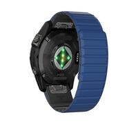 GANYUU Per Fenix 8X Fenix 7X Sport 22mm 26mm Cinturino per Garmin Fenix 7/Fenix 6/Fenix 5/Fenix 6X Pro/Fenix 3/HR/Descent MK1/D2 Delta PX/D2 Cinturini(Dark blue black,26mm)