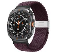 GANYUU Per Galaxy Watch Ultra 47mm Cinturini per orologi Bracciale con cinturino ad anello singolo intrecciato elastico in nylon(CherrySS)