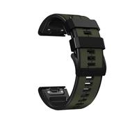 GANYUU Per Garmin Fēnix/Epix/Quatix/MARQ Series / Serie Descent / Serie D2 / Enduro/Tactix, cinturino di ricambio impermeabile morbido e traspirante in silicone per cinturino QuickFit da 22 mm