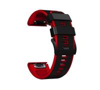 GANYUU Per Garmin Fēnix/Epix/Quatix/MARQ Series / Serie Descent / Serie D2 / Enduro/Tactix, cinturino di ricambio impermeabile morbido e traspirante in silicone per cinturino QuickFit da 22 mm
