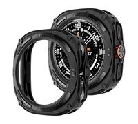 GANYUU Proteggi schermo per Samsung Galaxy Watch Ultra Custodia da 47 mm Accessori Cornice rigida per PC Paraurti protettivo Cover Galaxy Watch Ultra(Black)