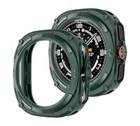 GANYUU Proteggi schermo per Samsung Galaxy Watch Ultra Custodia da 47 mm Accessori Cornice rigida per PC Paraurti protettivo Cover Galaxy Watch Ultra(Green)