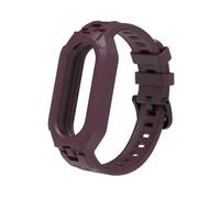 GANYUU TPU SILICONE TPU Strap per Xiaomi Miband 8 Bracciale per cinturino per MIBAND 8 Accessori per la sostituzione dell'orologio in gomma NFC Kit(WineRed)