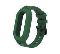 GANYUU TPU SILICONE TPU Strap per Xiaomi Miband 8 Bracciale per cinturino per MIBAND 8 Accessori per la sostituzione dell'orologio in gomma NFC Kit(Dark Green)