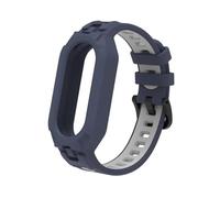 GANYUU TPU SILICONE TPU Strap per Xiaomi Miband 8 Bracciale per cinturino per MIBAND 8 Accessori per la sostituzione dell'orologio in gomma NFC Kit(Midnight Blue-H)