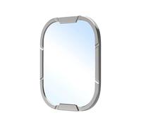 GANYUU Vetro con cornice in metallo in acciaio inossidabile per Apple Watch Ultra 1 2 Protezione alloggiamento telaio paraurti 49mm per iWatch Series SE 9 Ultra2(Titanium)
