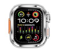 GANYUU Watch Cassa dell'orologio Per 44mm 45mm 46mm 42mm 49mm Cassa dell'orologio in metallo(Bright Silver,49mm)