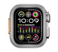 GANYUU Watch Cassa dell'orologio Per 44mm 45mm 46mm 42mm 49mm Cassa dell'orologio in metallo(Grey,46mm)