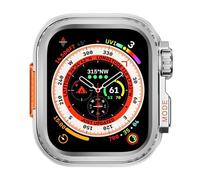 GANYUU Watch Cassa dell'orologio Per 44mm 45mm 46mm 42mm 49mm Cassa dell'orologio in metallo(Matt Silver,49mm)