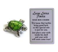Ganz Lucky Little Turtle Wish Box Charm With Story Card!