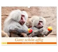Ganz schön affig - Der Kalender der Affen (Wandkalender 2026 DIN A3 quer), CALVENDO Monatskalender: Die lustigen Gesellen im Tierreich