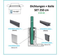 Ganzglasgeländer Alluminio U-Bodenprofil 1,0kN Vetro Applicate Glasgeländer