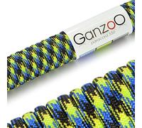 Ganzoo, corda universale di sopravvivenza, in materiale resistente allo strappo, corda in paracord 550 nylon, 249,5 kg, lunghezza totale 31 m