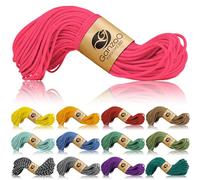 Ganzoo Paracord 350 2,5 mm tipo 1 magenta, corda per campeggio e sopravvivenza 30 m, guaina in nylon e poliestere e anima 100% nylon, carico rottura ca. 150 kg, per nodi, braccialetto e accessori