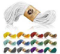 Ganzoo Paracord 350 Tipo 1, corda 2,5 mm 30 m bianco, guaina in nylon/poliestere e anima 100% nylon, per outdoor, campeggio e survival, legature, intrecci e nodi, bracciali, collari e guinzagli cane