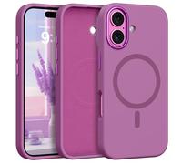 GaoBao Custodia magnetica per iPhone 16 da 6,1 pollici, sottile, in silicone liquido, compatibile con MagSafe e controllo della fotocamera, setosa morbida al tatto, antiurto, antigraffio, fodera in