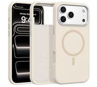 GaoBao Custodia magnetica per iPhone 17/18 Pro, sottile, in silicone liquido, compatibile con MagSafe e controllo della fotocamera, morbida al tatto, antiurto, antigraffio, fodera in microfibra