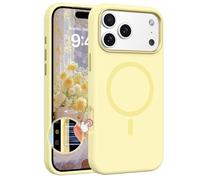 GaoBao Custodia magnetica per iPhone 17 Pro Max da 6,9", sottile, in silicone liquido, compatibile con MagSafe e controllo della fotocamera, morbida al tatto, antiurto, antigraffio, fodera in