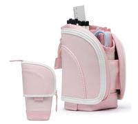 GAOCHY 2 in 1 Astuccio per Matite in Piedi, Portapenne Telescopico, Astuccio per Cancelleria, Ampio Sacchetto per Scuola Studenti Ufficio Donne Adolescenti Ragazze Ragazzi (Rosa)