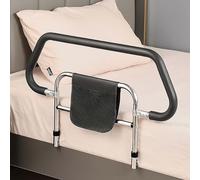 GAOCUNBING Guida di sicurezza per letto, sponda per letto per anziani e adulti, con borsa portaoggetti, aiuta in modo sicuro il corrimano prevenzione delle cadute per anziani e disabili