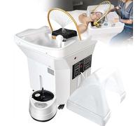 GAOCUNBING Head Spa Equipment con serbatoio di stoccaggio dell'acqua da 60 litri, funzione di fumigazione del letto dello shampoo di massaggio, bacino dello shampoo di circolazione dell'acqua