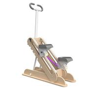 GAOCUNBING Stepper per scale, macchina per esercizi a casa, silenziosa, cardio, scalatore, con fasce di resistenza, manico regolabile, step per allenamento completo con carico di 299,4 kg, 132 x 74 x