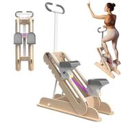 GAOCUNBING Stepper per scale per casa, carico di 299,4 kg, silenzioso, macchina cardio per scale, con fasce di resistenza, manico regolabile, step per allenamento completo del corpo, 132 x 74 x 33,5