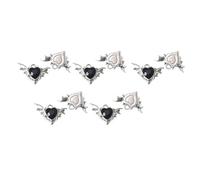 GAOFESA 10pcs Bat Wing Cuore Fascino Per Collana E Portachiavi Ciondolo Accessori Pratici Gioielli Fare Forniture