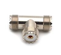 GAOFESA 1PC Connettore PL259 UHF Femmina PL-259 A SO-239 UHF Femmina SO239 Triplo Tipo 3 Vie Adattatore Connettore