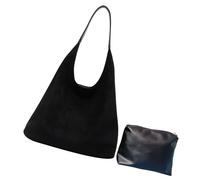 GAOFESA 2pcs elegante borsa a tracolla per le signore borse ascellari borsa grande capacità con piccola borsa interna per lavoro e viaggio borsa ascellare, Nero , One Size
