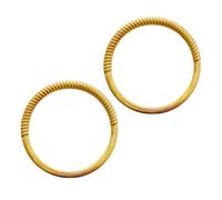 GAOFESA 2pcs Elegante Rattan Rotondo Hand Grip Bag Accessori Adatto Per Principianti E Tessitori Professionali Pratica Maniglia di Tessitura, Piccolo, One Size