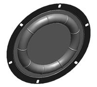 GAOFESA 6.5/8" diaframma impressionante del corno di gomma e del ferro del radiatore del woofer dell'altoparlante dell'altoparlante basso per i partiti e l'evento