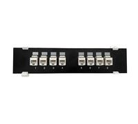 GAOFESA 8 Porte Pannello CAT6 UTP RJ45 Extender Keystone LAN Accoppiatore Spina Modulo Internet Ethernet Tool-Free