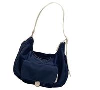 GAOFESA Borsa a tracolla contemporanea borsa in nylon borsa per la spesa di grande capacità delicata borsa ascellare per scuola di lavoro e viaggi accessorio da donna alla moda, Blu, One Size
