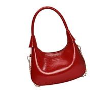 GAOFESA Borsa a tracolla per le donne Borse a tracolla con cinghie rimovibili Pochette in pelle Borse toted Borse con chiusura a cerniera Borsa a tracolla con cerniera Borse in ecopelle, Rosso, One