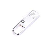 GAOFESA Cerniera Pull Tab di ricambio in metallo prolunga maniglia Fixer per bagagli zaino valigia molle assortite piccolo, Argento, One Size