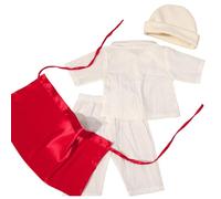 GAOFESA Costume da cuoco per neonati, cappello, pantaloni, abbigliamento per servizi fotografici, 0-9 mesi, abbigliamento per foto per bambini e bambine, 4 pezzi